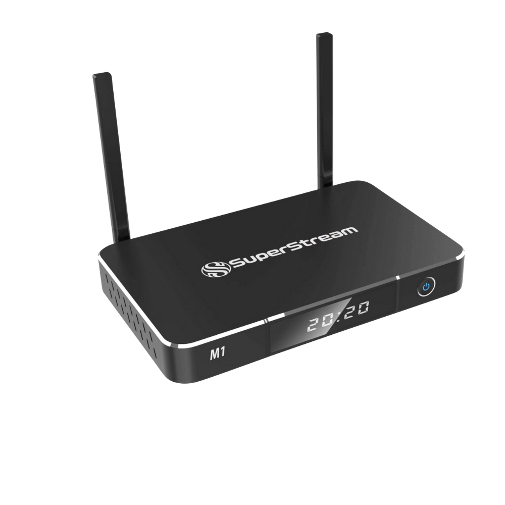 SuperStream M1 Android  9.0 4G 32G Fully Load Android  Streaming Device TV Box Support 2.4G/5G stream Media Player
