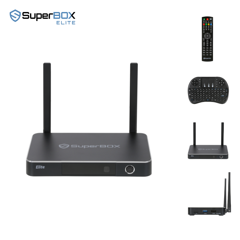 Superbox Elite Android TV Streaming Box , Limited Edition 4GB 32 GB 6K IPTV Streaming Android Box Best Selling Box  with keyborad remote