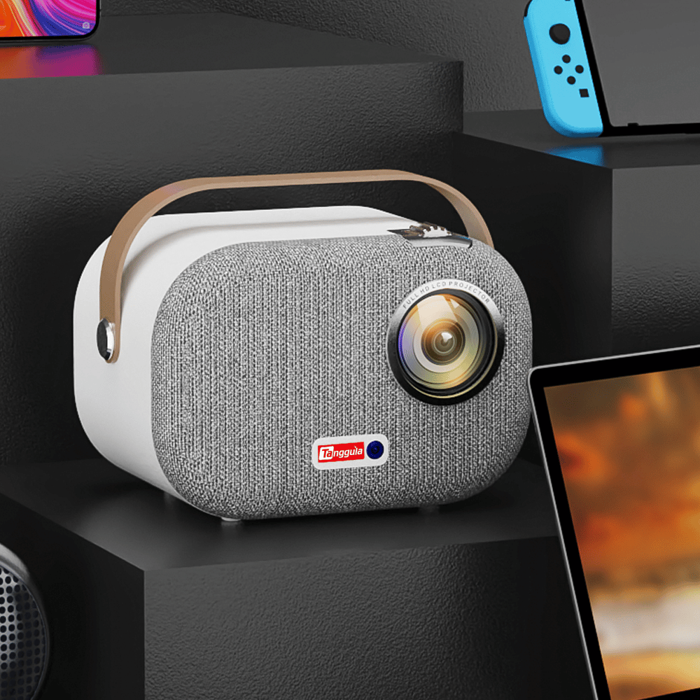 Tanggula Y1 IPTV portable LED projector Android 9.0 Real 1080P FULL HD without Subscription